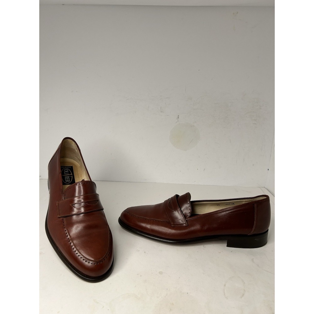 Olivier Men's Leather Loafers made In Italy Sz 10